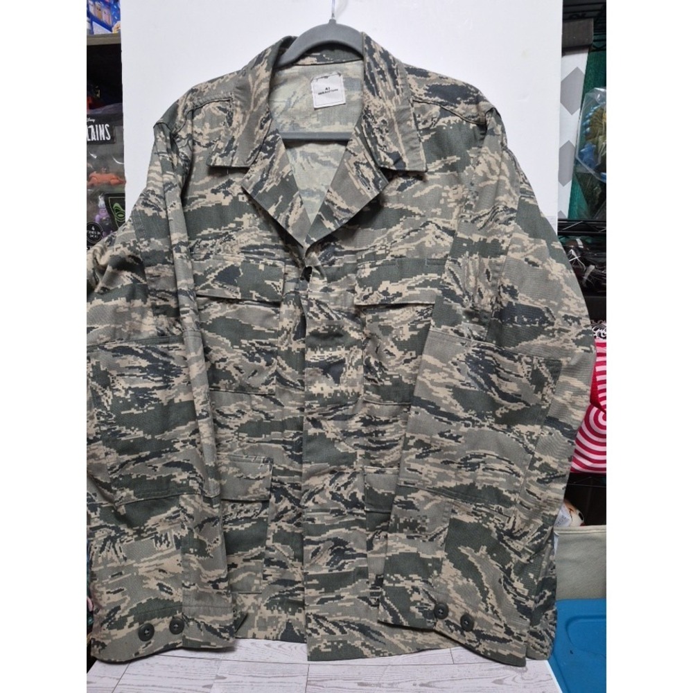 US Air Force Military Camouflage Utility Coat Jacket Mens 46 Reg DSCP USAF